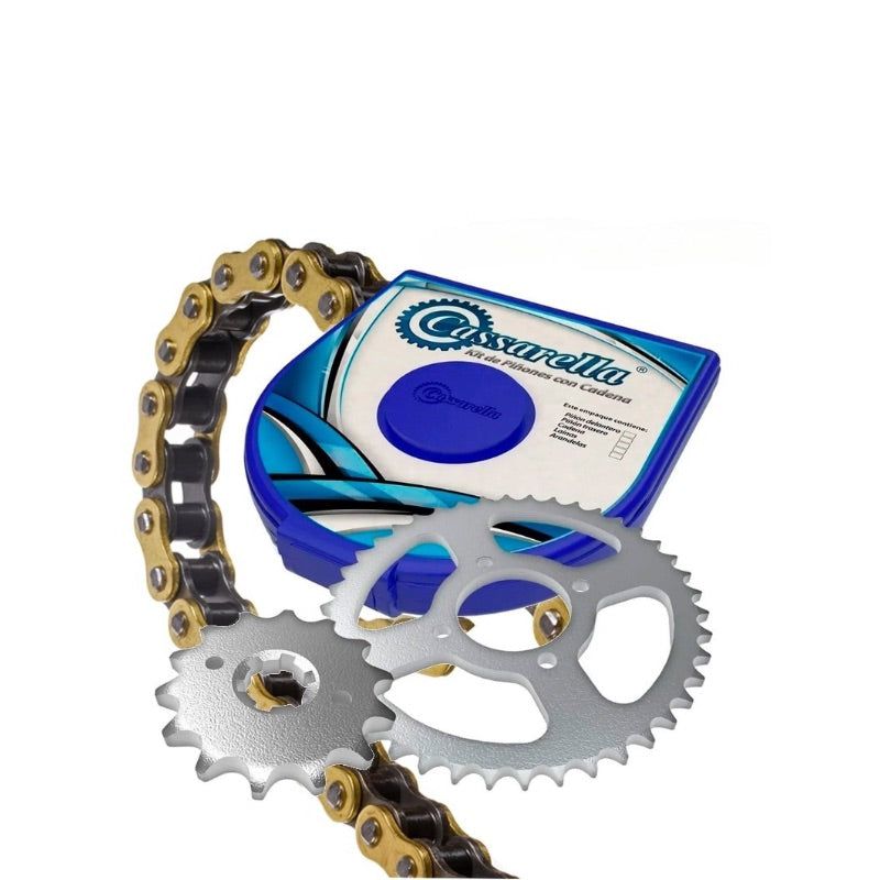 KIT DE ARRASTRE CASSARELLA FZ160 6H 40/14 428-132 DORADA