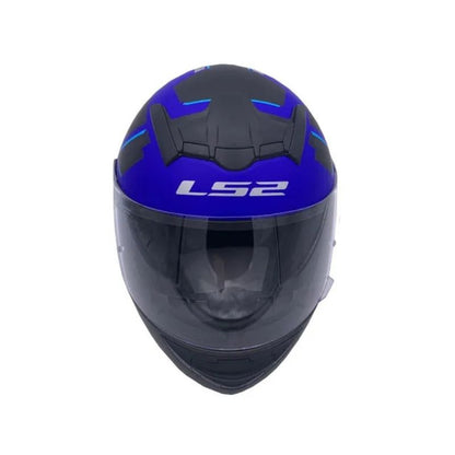 CASCO LS2 FF352 IRONFACE MATE NEGRO AZUL