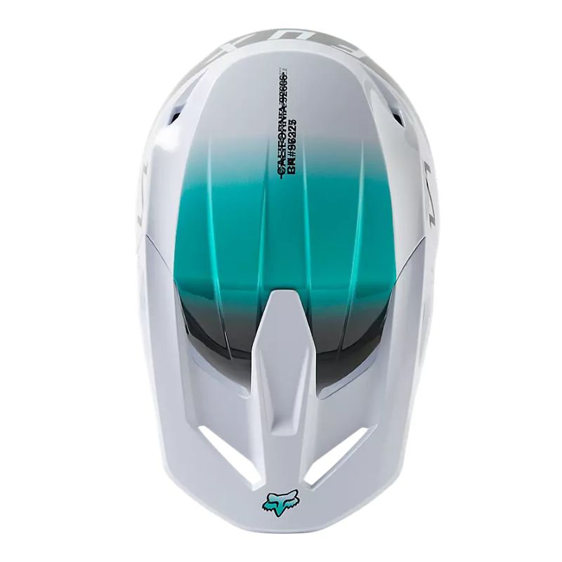 Casco fox sales v1 blanco