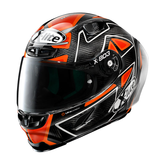 CASCO X-LITE X-803RS ULTRA CARBON PETRUCCI (047) NARANJA
