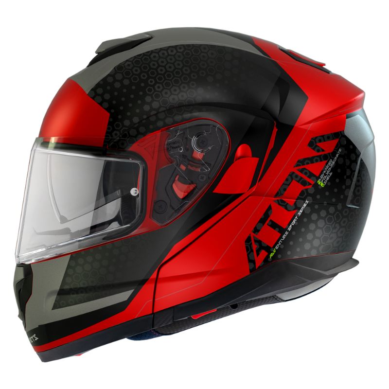 CASCO MT ATOM SV ADVENTURE MATE ROJO