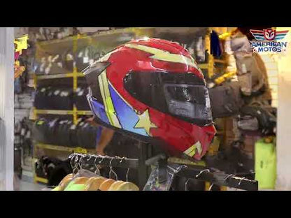 CASCO EDGE EXTREME WONDER WOMAN ROJO
