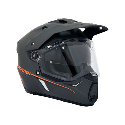CASCO SPARTAN WOLF MATE ROJO