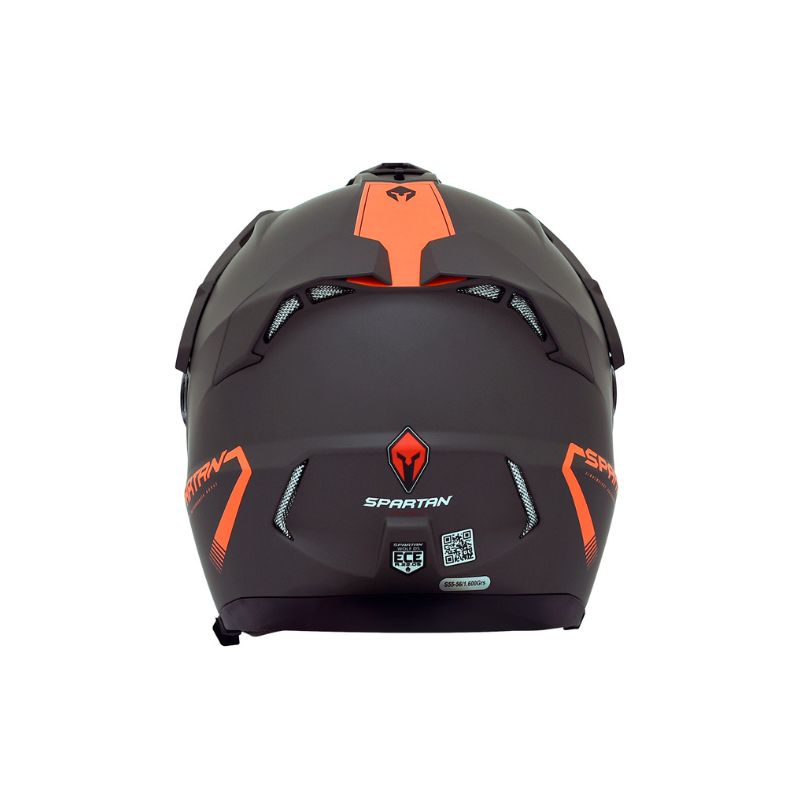 CASCO SPARTAN WOLF MATE ROJO